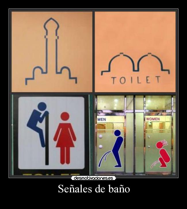 Señales de baño - 