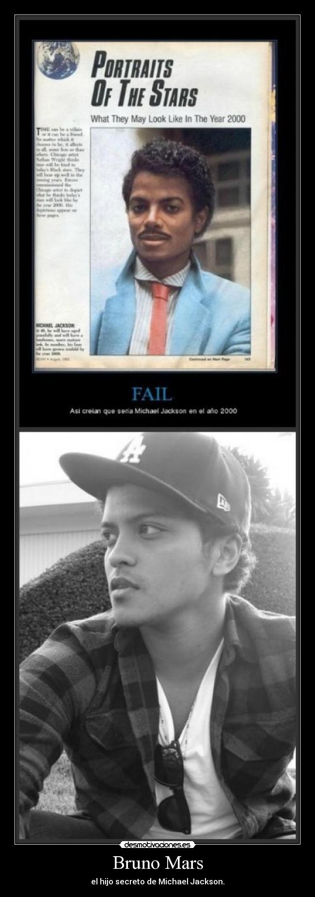 Bruno Mars - el hijo secreto de Michael Jackson.