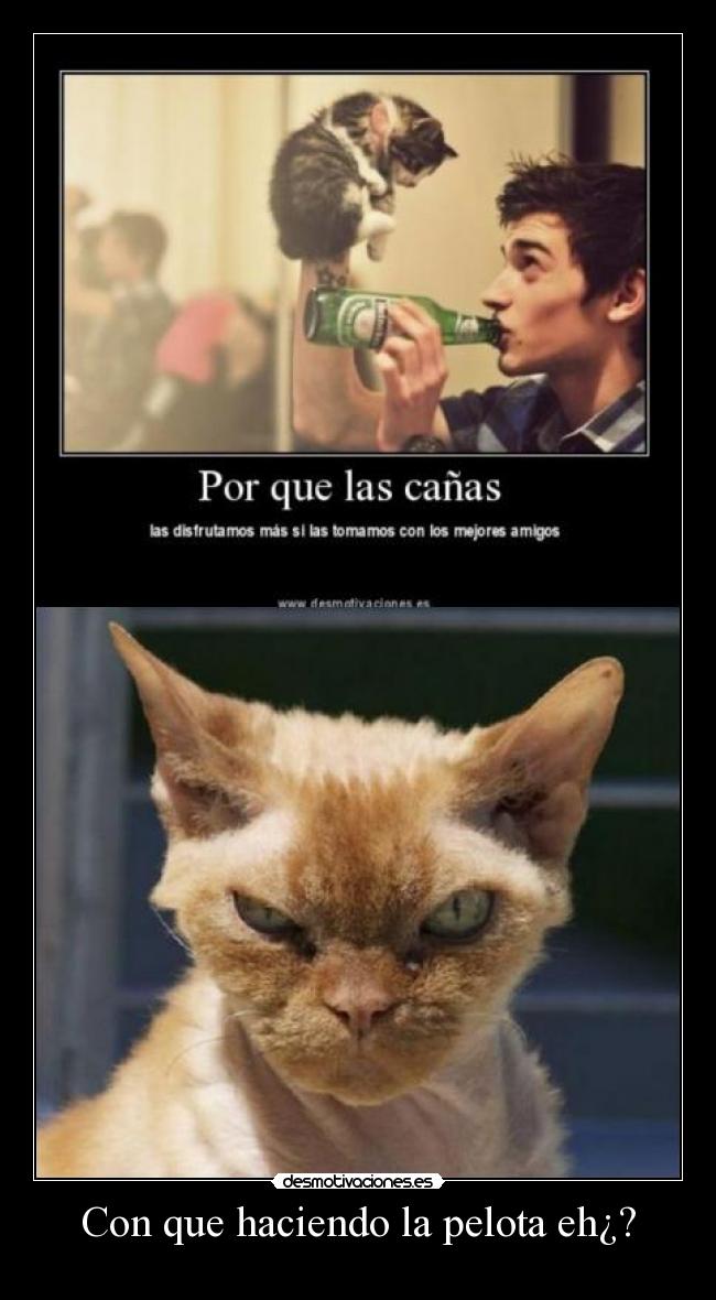 Con que haciendo la pelota eh¿? -