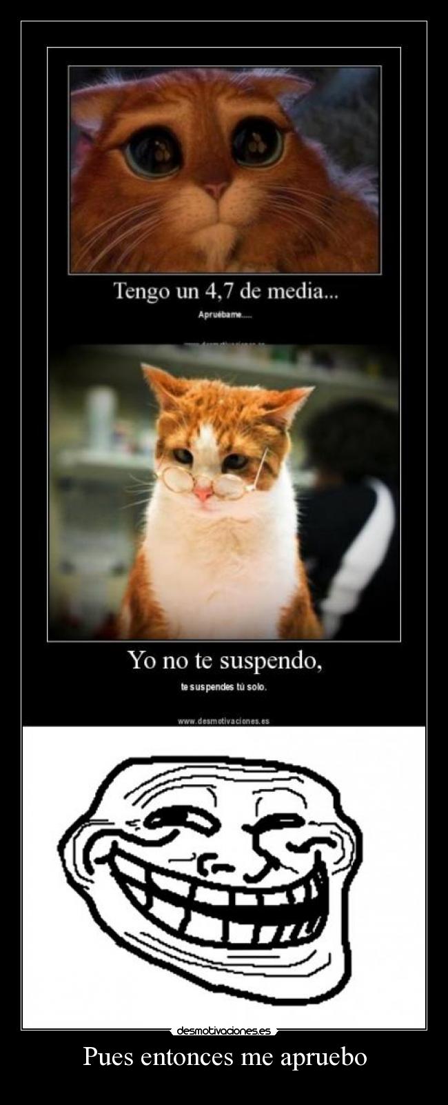 Pues entonces me apruebo -