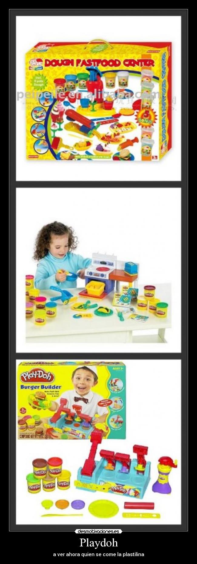 Playdoh - a ver ahora quien se come la plastilina