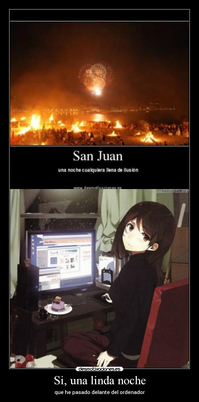 Si, una linda noche -