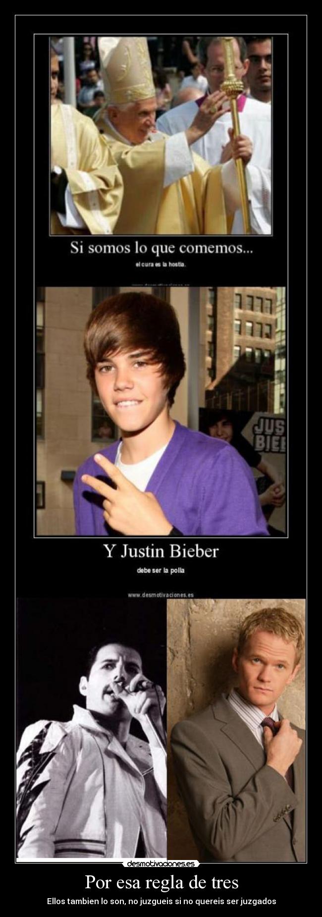 Por esa regla de tres -