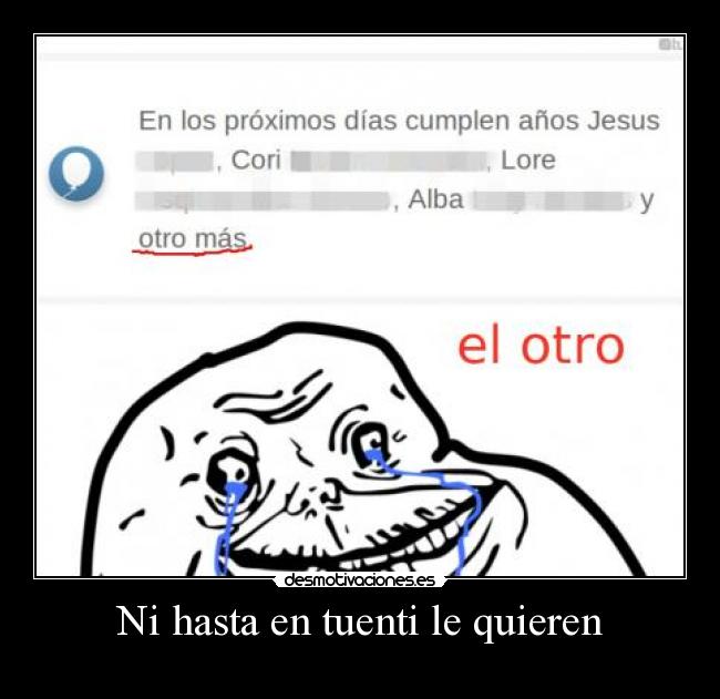Ni hasta en tuenti le quieren -