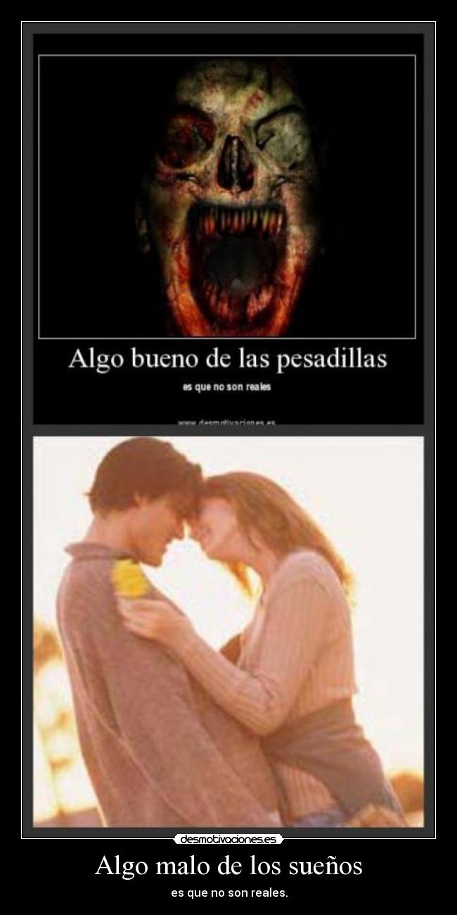 Algo malo de los sueños -
