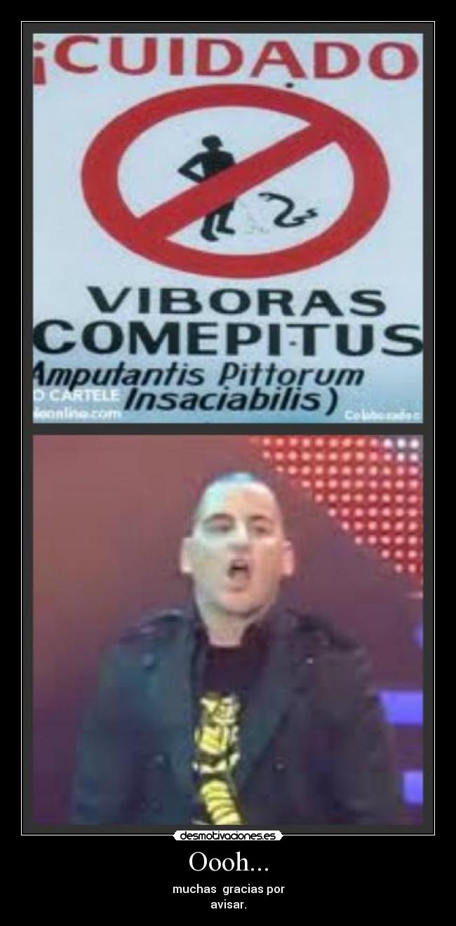 Oooh... - muchas  gracias por
avisar.