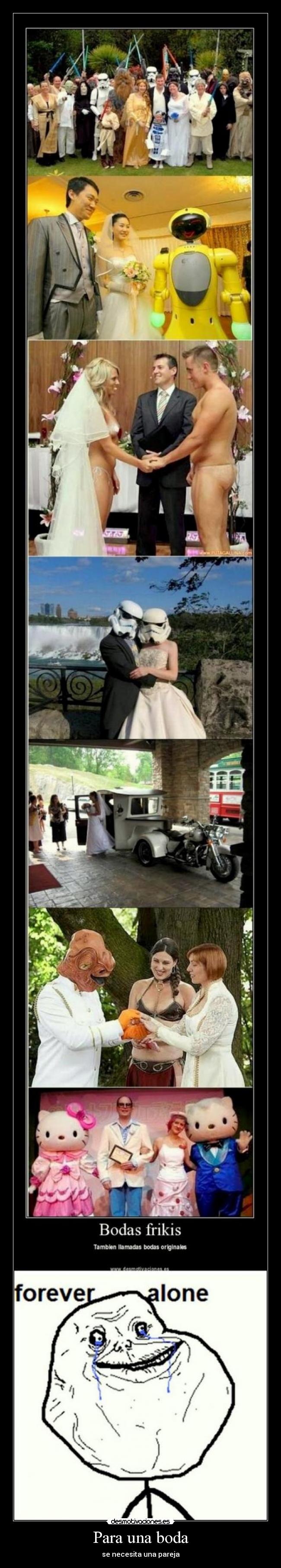 Para una boda - se necesita una pareja