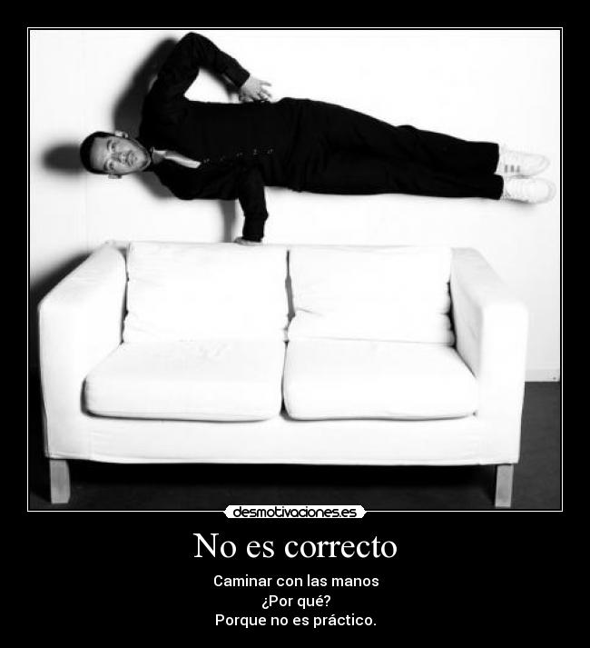 No es correcto - 