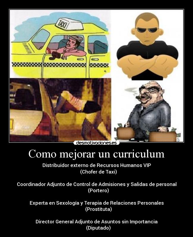carteles como mejorar curriculum desmotivaciones