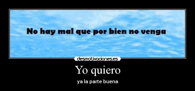 Yo quiero - 