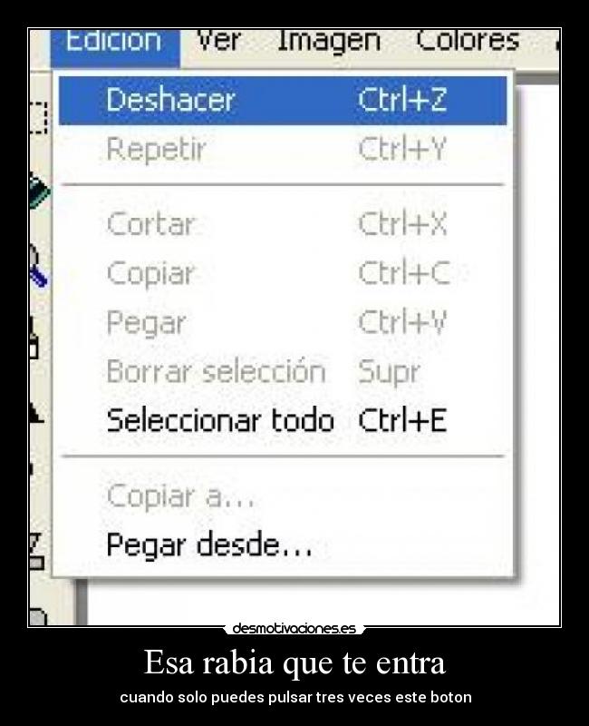 Esa rabia que te entra - cuando solo puedes pulsar tres veces este boton