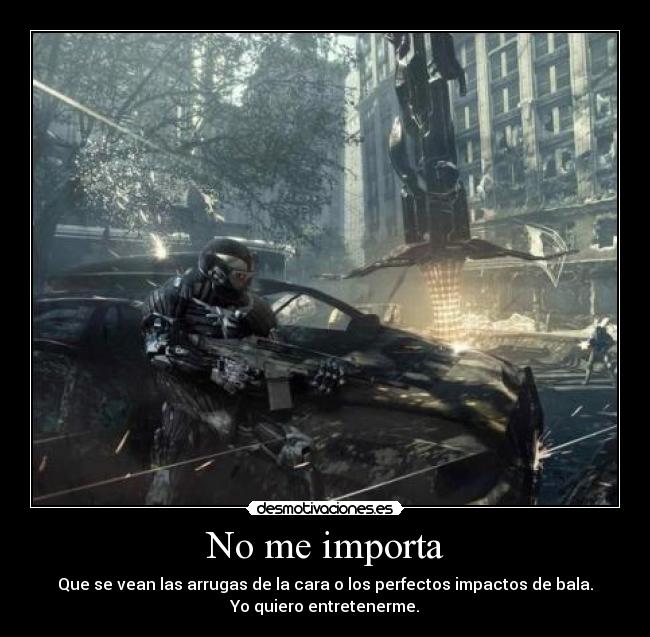 carteles crysis juego graficos entretenimiento importancia desmotivaciones