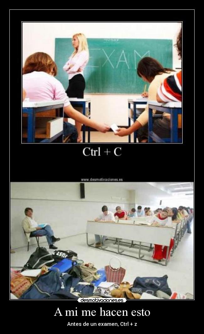 A mi me hacen esto - 