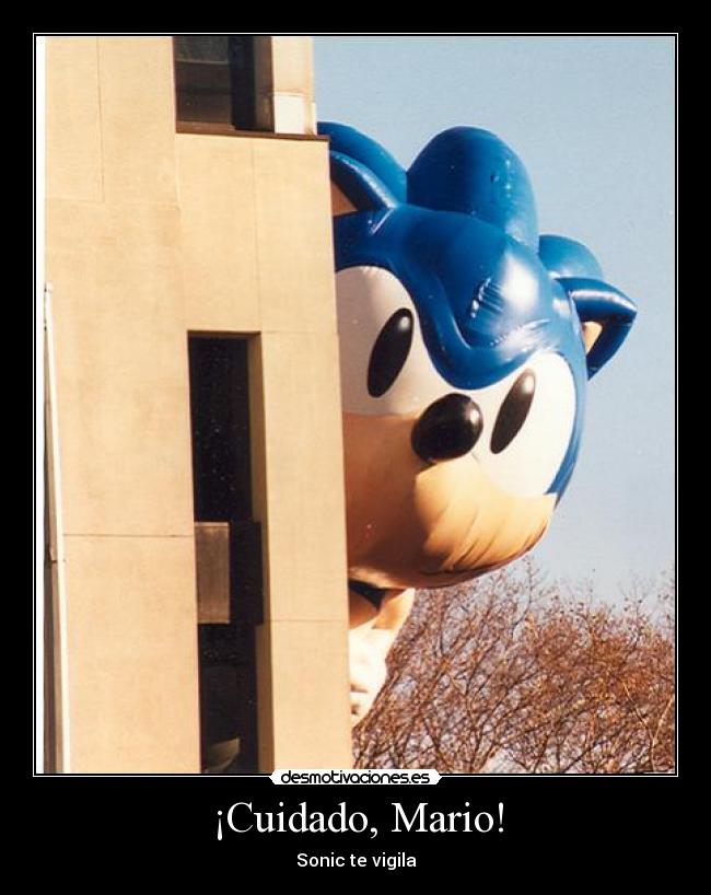 ¡Cuidado, Mario! - Sonic te vigila
