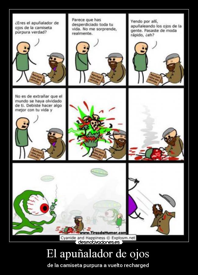 El apuñalador de ojos - de la camiseta purpura a vuelto recharged
