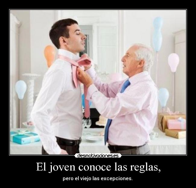 El joven conoce las reglas, - 