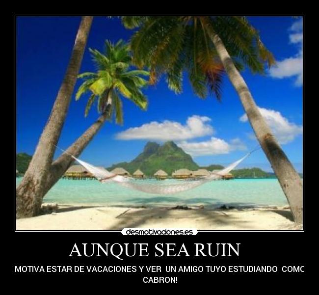 AUNQUE SEA RUIN   - 
