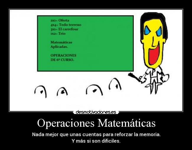 Operaciones Matemáticas -