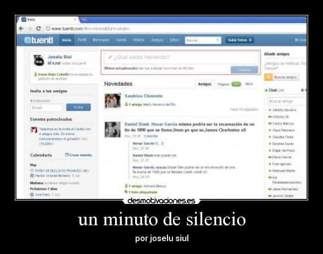 un minuto de silencio - por joselu siul