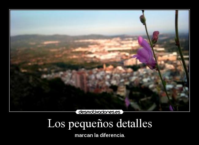 Los pequeños detalles -