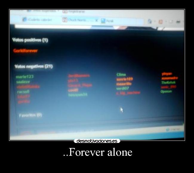 ..Forever alone -