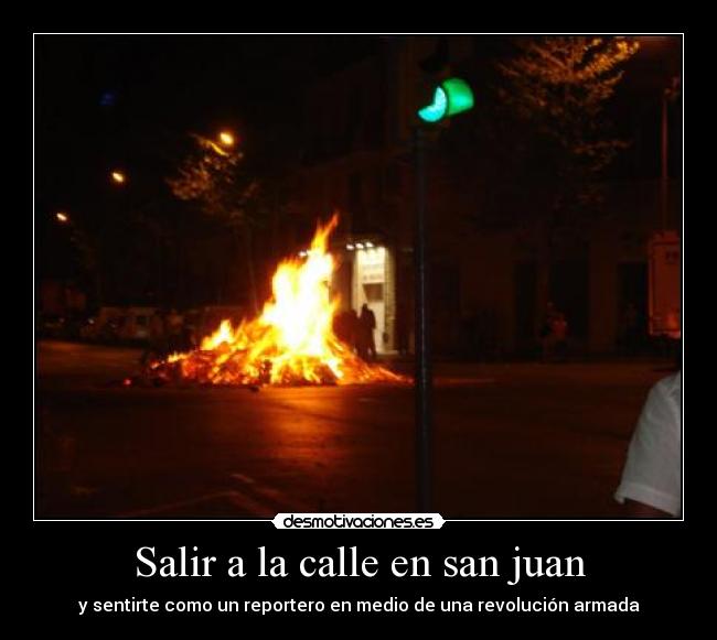 Salir a la calle en san juan -