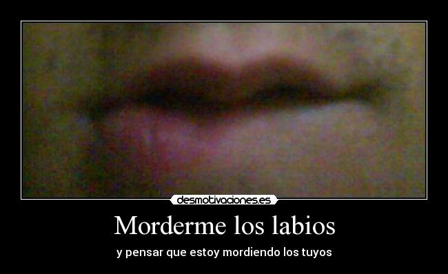 carteles morderme los labios desmotivaciones