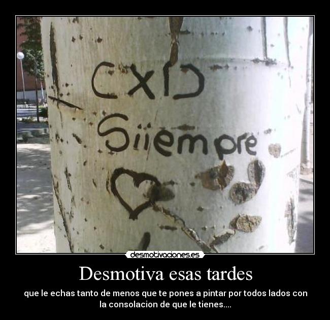 Desmotiva esas tardes - 