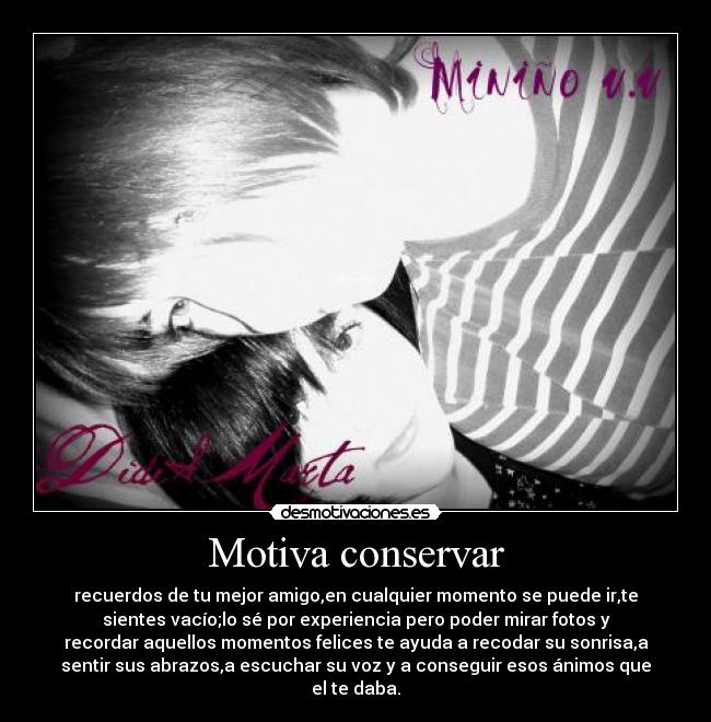 Motiva conservar - 
