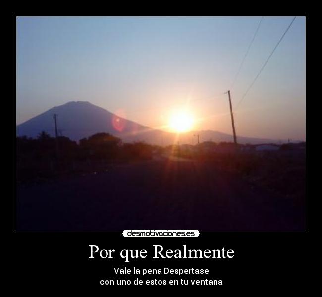 Por que Realmente - 