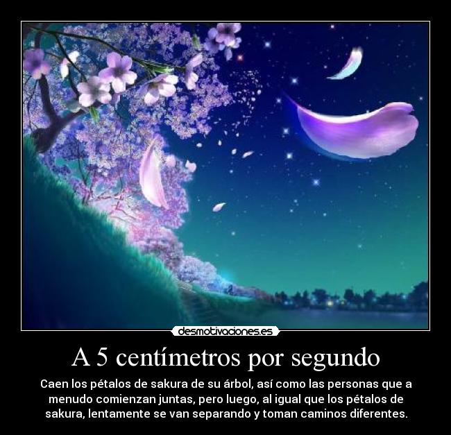 A 5 centímetros por segundo -