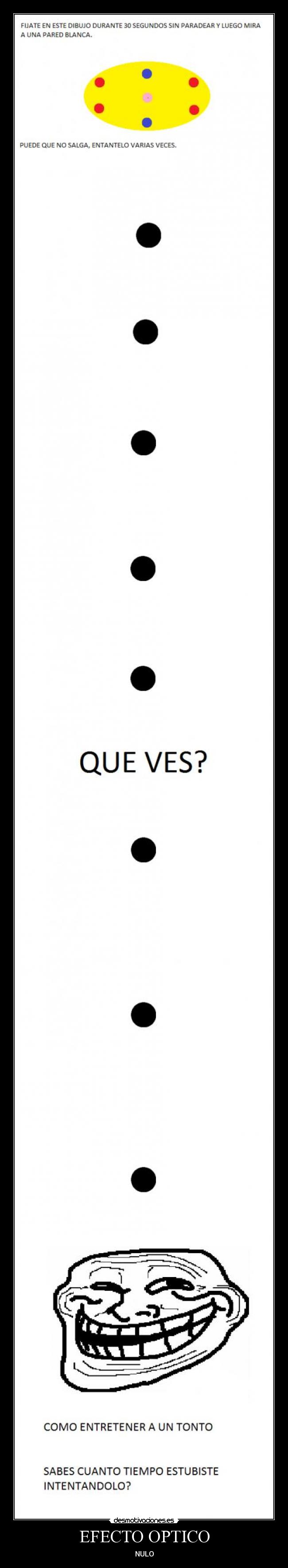 EFECTO OPTICO - NULO