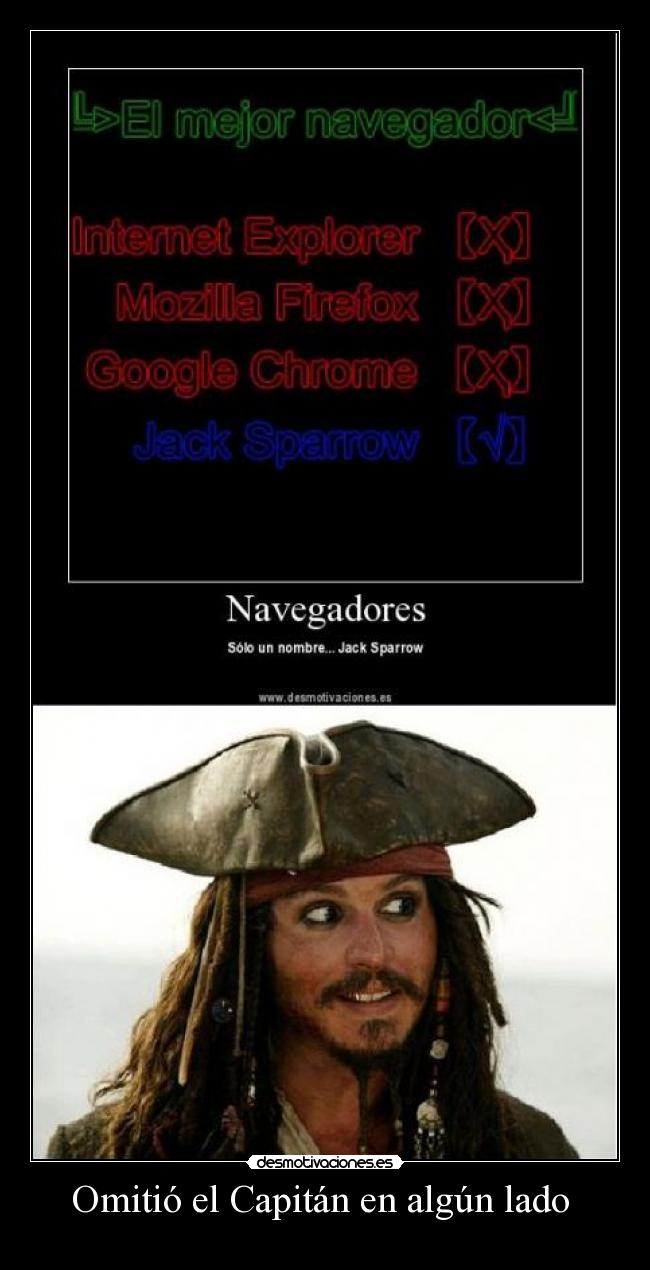Omitió el Capitán en algún lado  - 