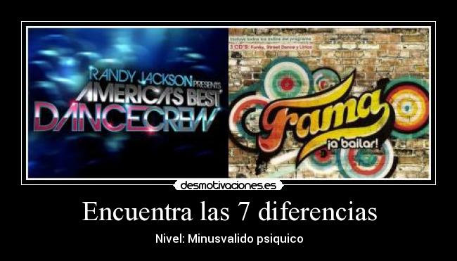 Encuentra las 7 diferencias - Nivel: Minusvalido psiquico