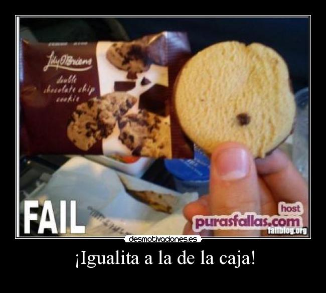 ¡Igualita a la de la caja! -