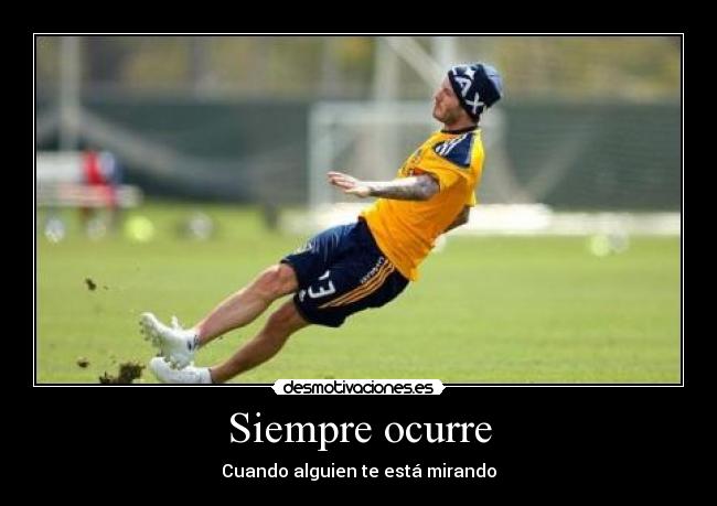 Siempre ocurre - Cuando alguien te está mirando