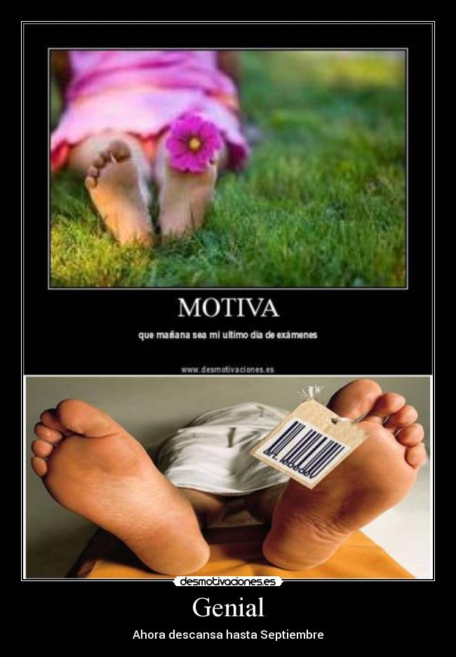 Genial - Ahora descansa hasta Septiembre