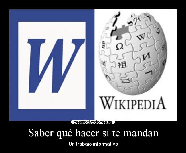 Saber qué hacer si te mandan - 