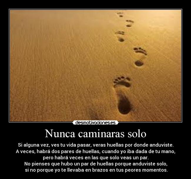 Nunca caminaras solo -