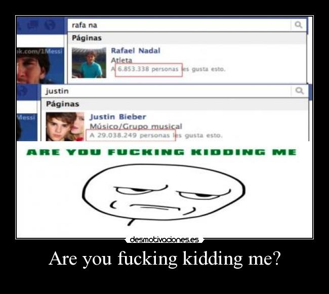 Are you fucking kidding me? -