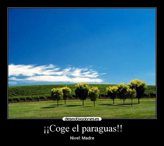 ¡¡Coge el paraguas!! - Nivel: Madre