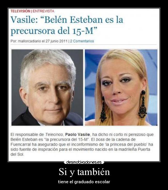 Si y también - tiene el graduado escolar