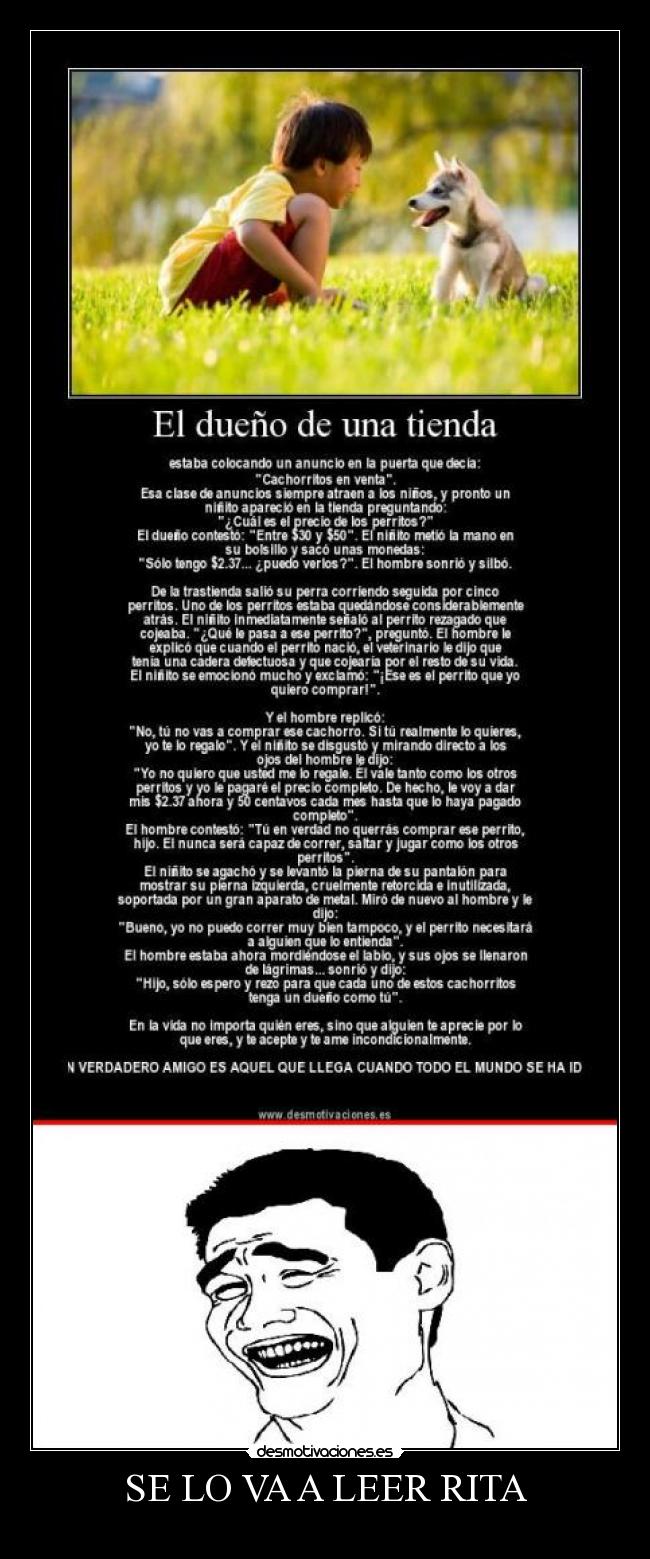 SE LO VA A LEER RITA -