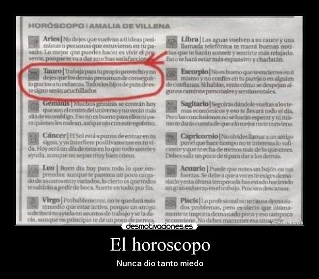 El horoscopo - 