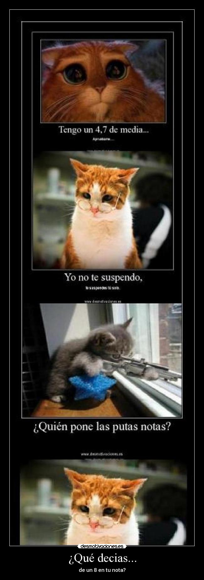 ¿Qué decias... - de un 8 en tu nota?