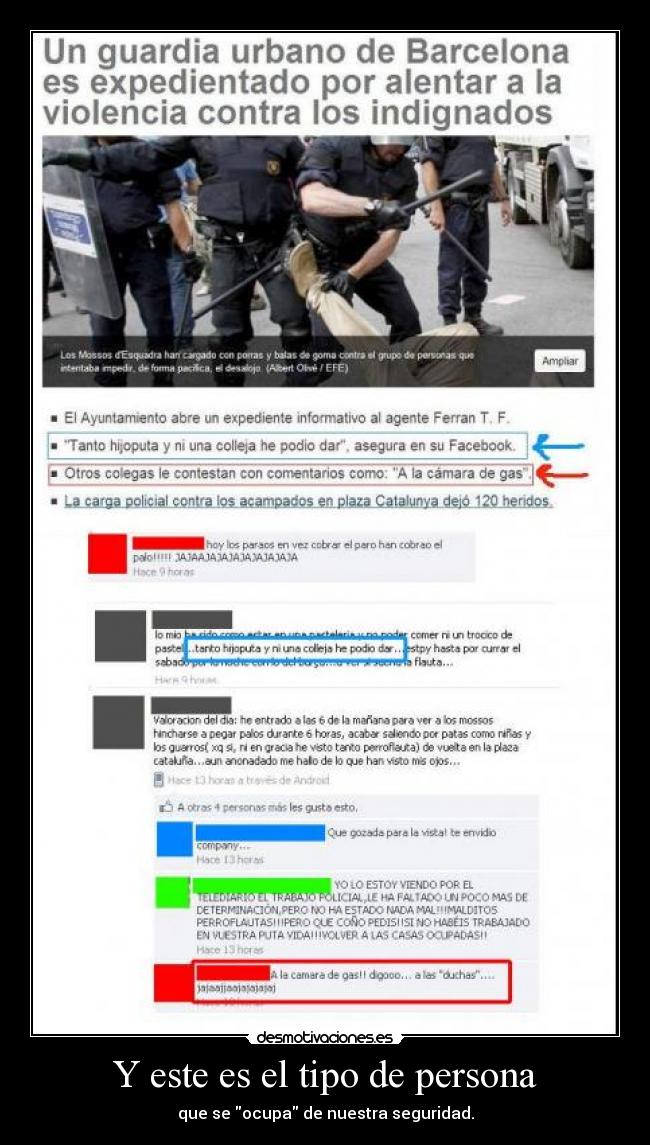 Y este es el tipo de persona - que se ocupa de nuestra seguridad.