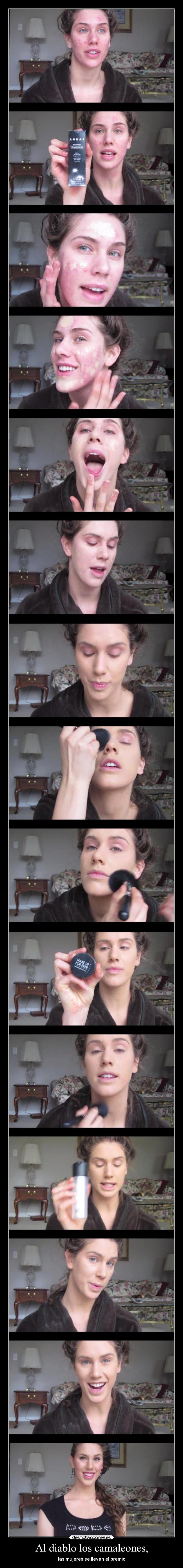 Al diablo los camaleones, - las mujeres se llevan el premio