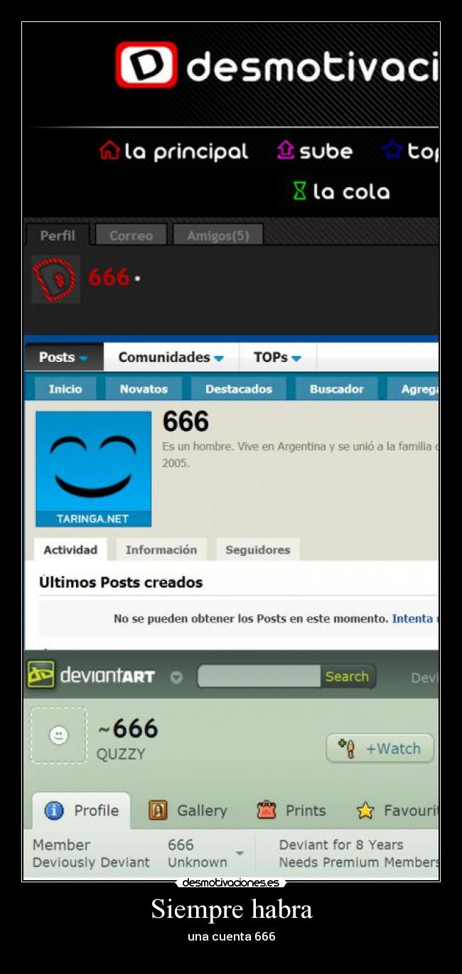 Siempre habra - una cuenta 666
