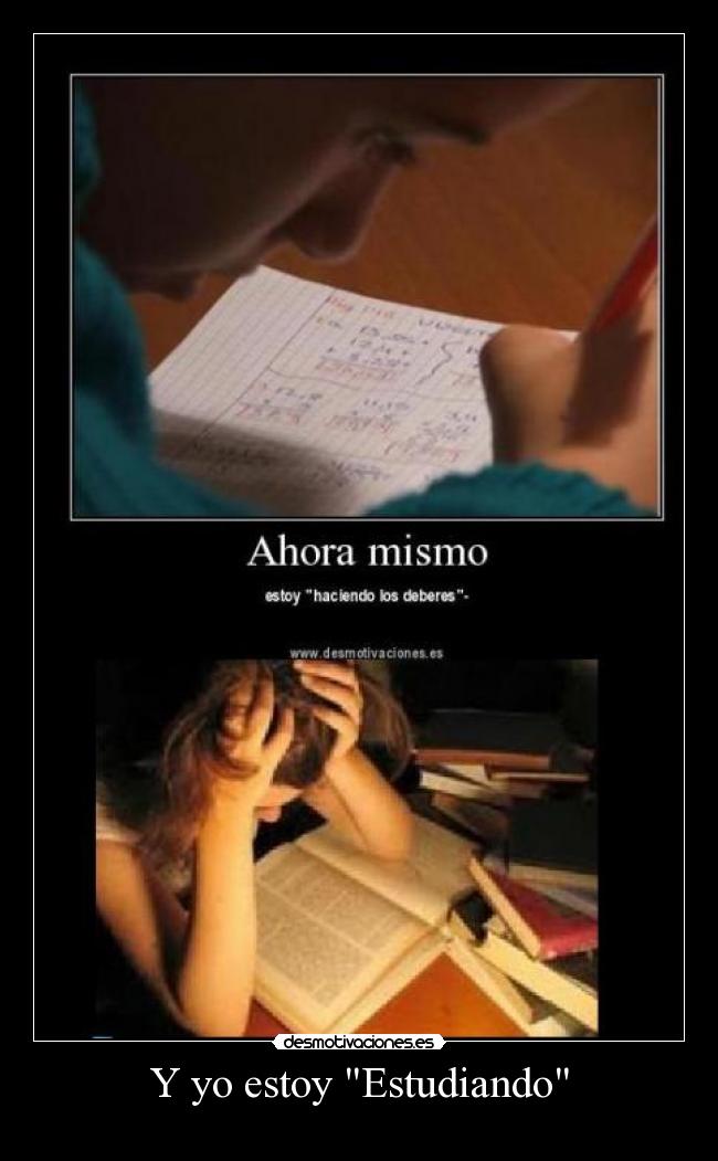 carteles estudiando estudiar desmotivaciones