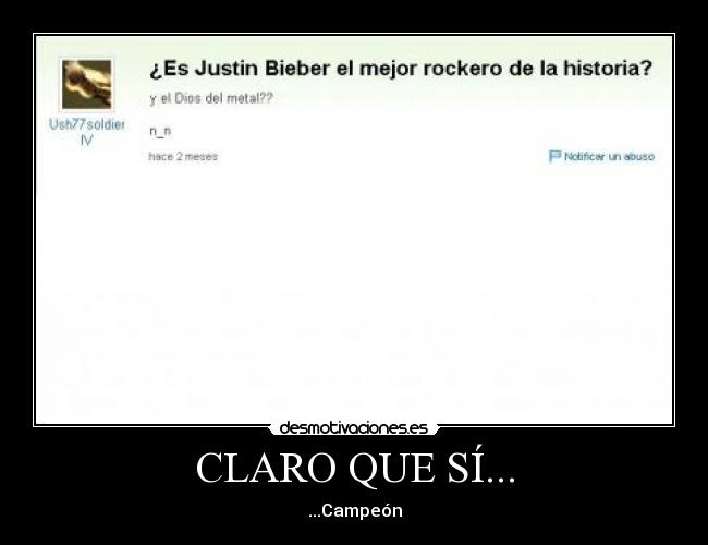 carteles justin metal rock bieber desmotivaciones